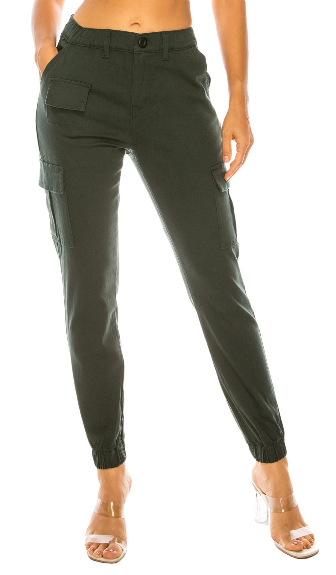 Women's Overalls Multi-pocket Design Elastic