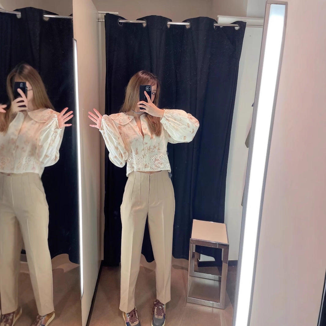Women's Fashion Slim Fit Slimming High-waisted Trousers