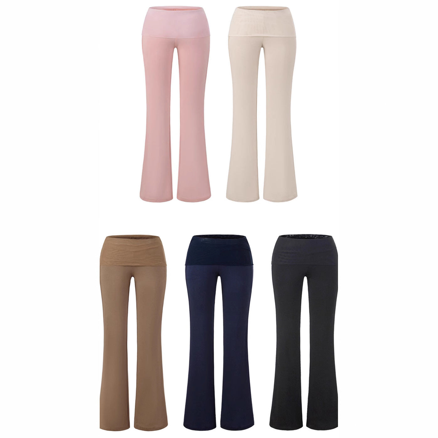 High Waist Casual Air Straight-leg Pants Slimming Straight Nude Feel Loose Wide Leg Pants