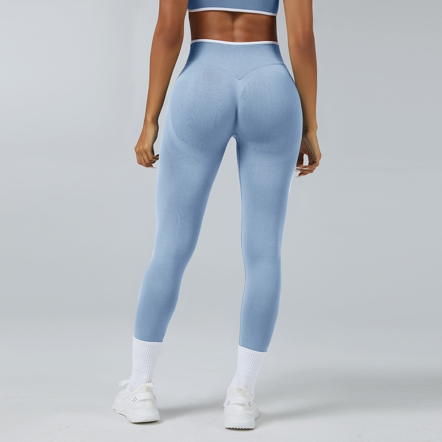 Seamless Knitted Tight High Waist Quick-drying Sports Yoga Pants