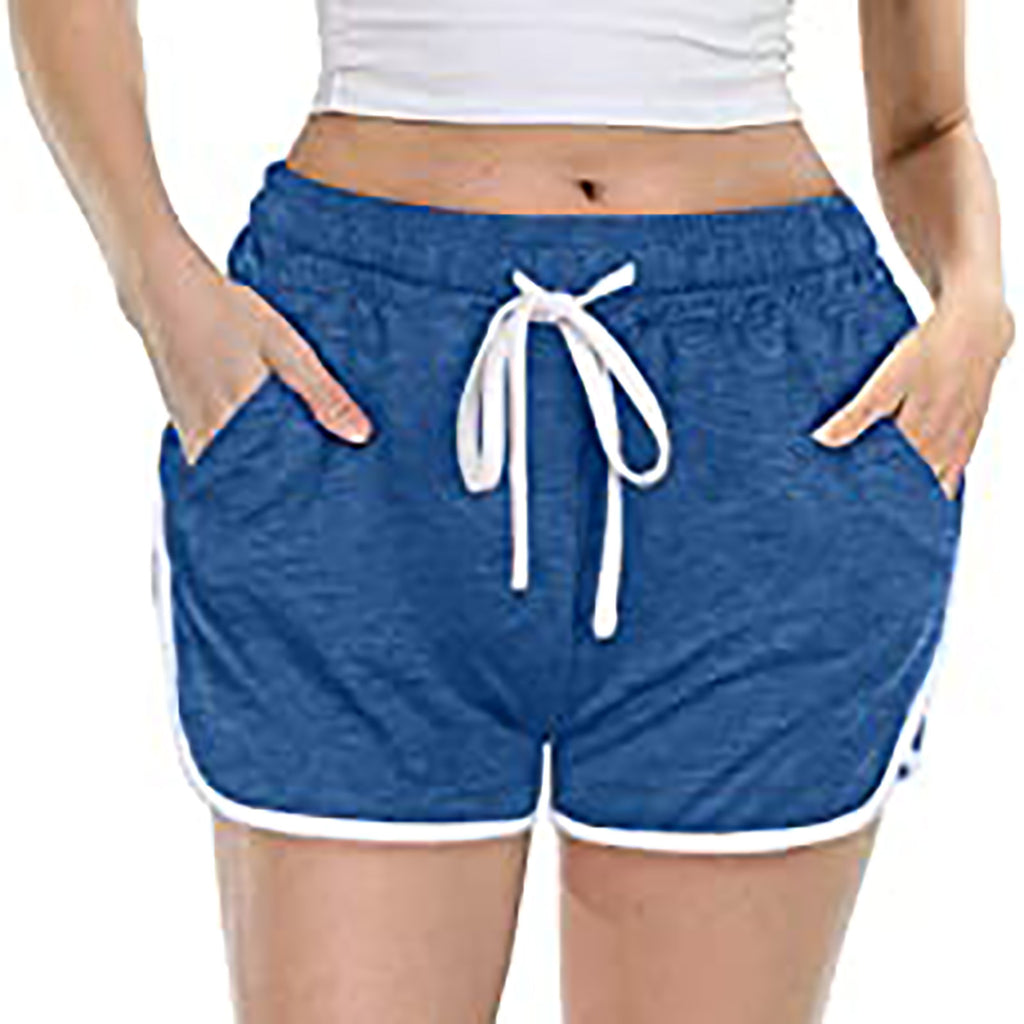 Women's Casual Solid Color Tether Shorts