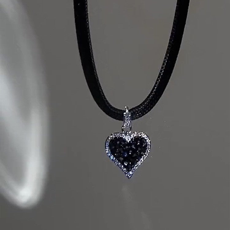 Micro Inlaid Zircon Rhinestone Love Heart Earrings