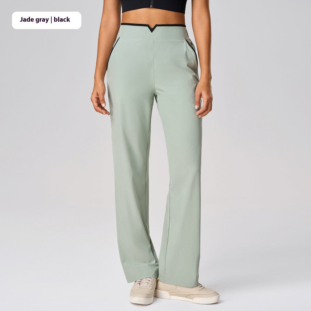 Casual Versatile Yoga High Waist Drooping Wide-leg Pants