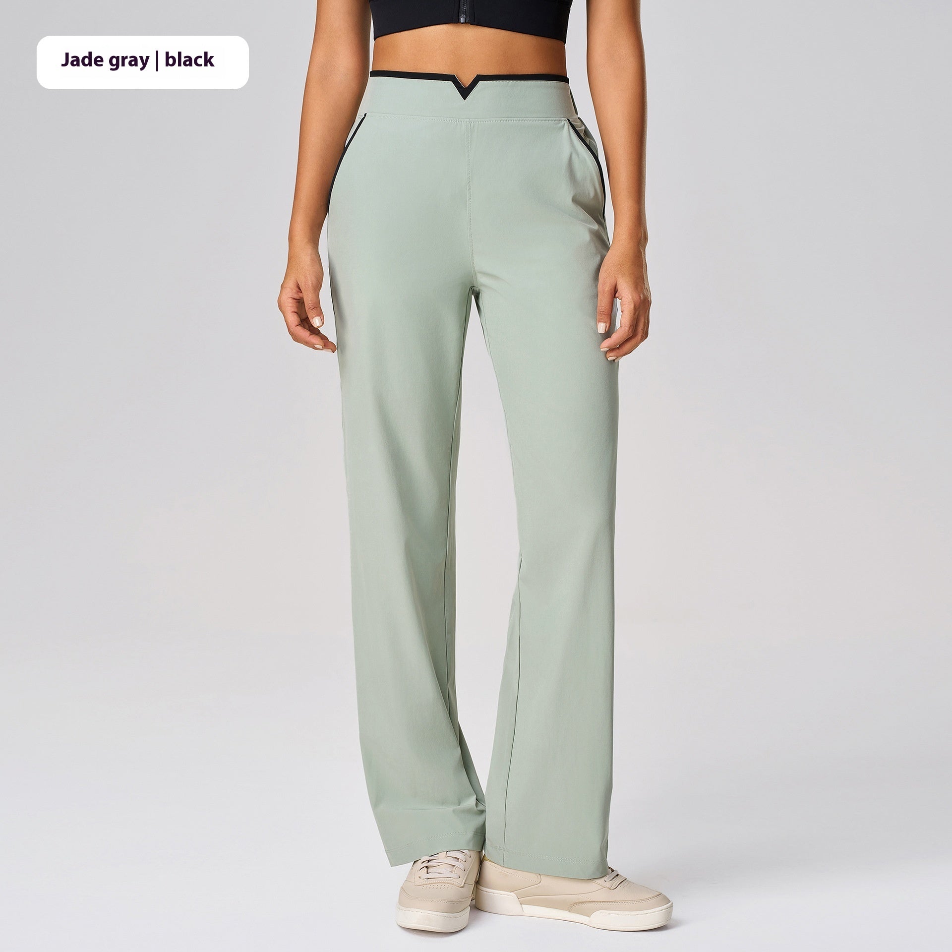 Casual Versatile Yoga High Waist Drooping Wide-leg Pants
