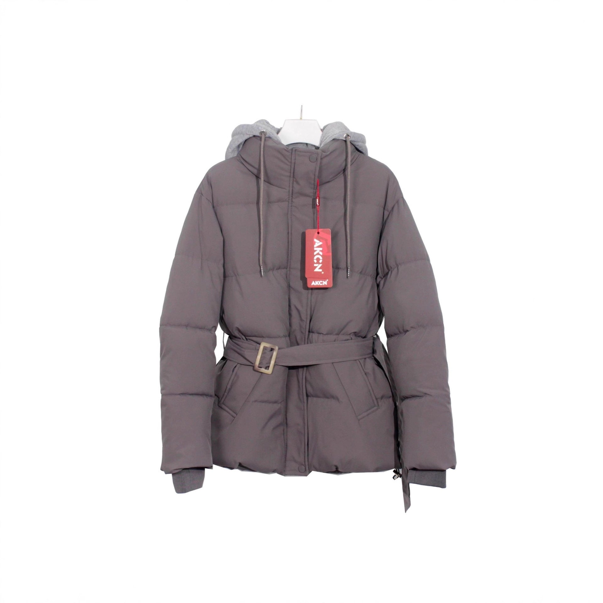 Elegant Hooded Cotton Jacket For Women