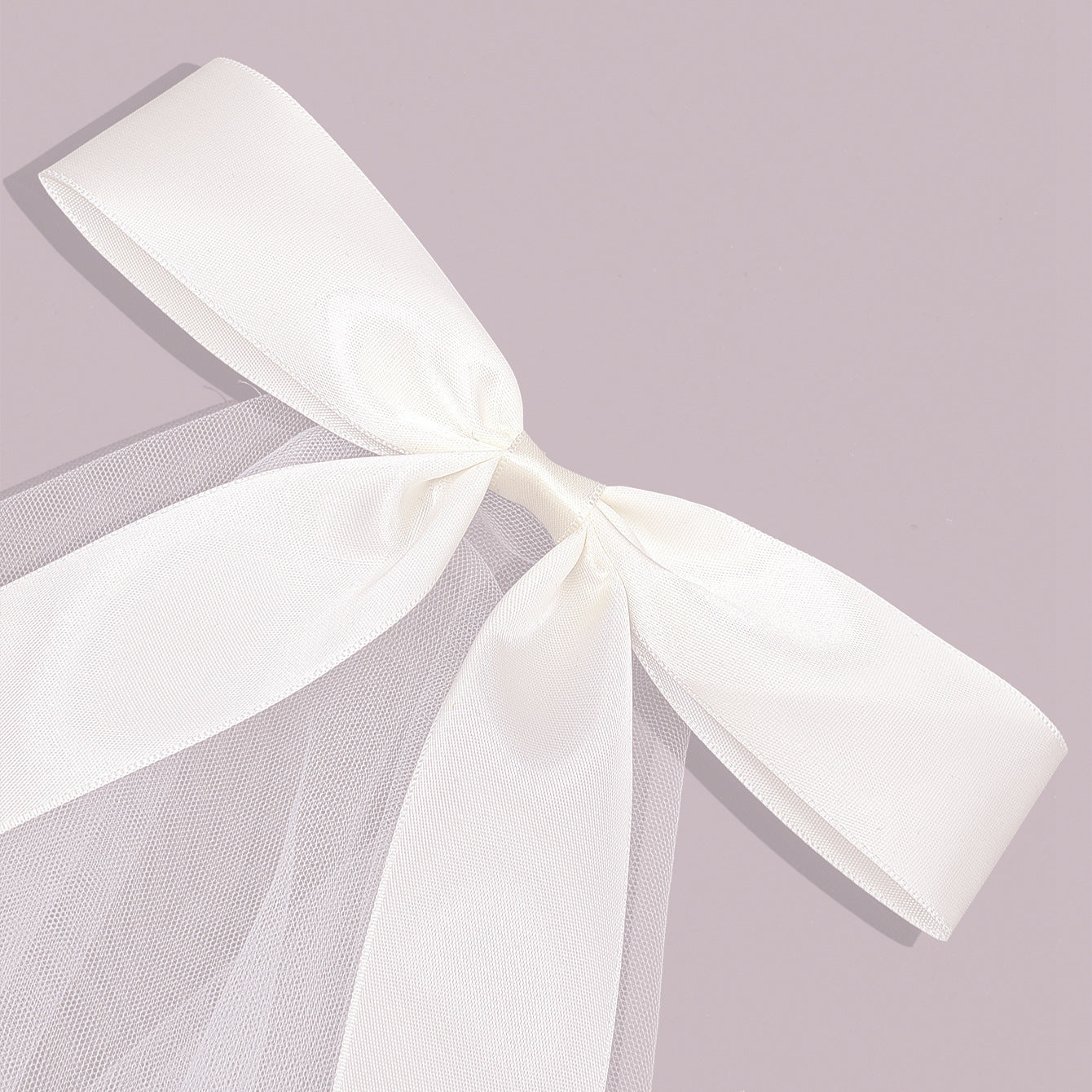 Ladies Fashion Ribbon Bridal Veil Short