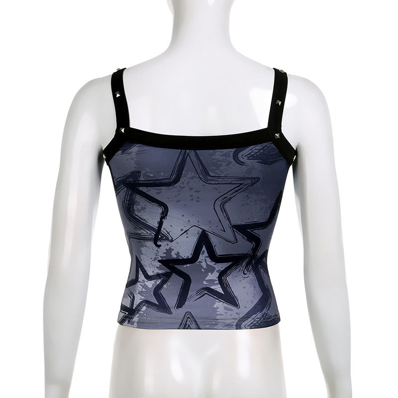 Slim Fit Versatile Slimming Printed Bottoming Camisole