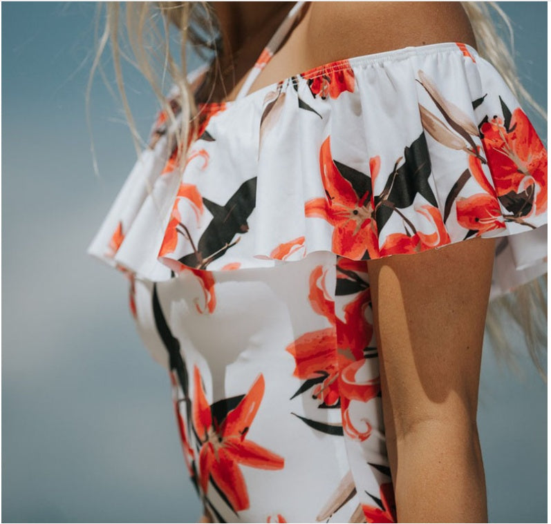 Cross-border new swimwear one-piece swimsuit AliExpress explosions printed swimsuit swimwear sexy bikini