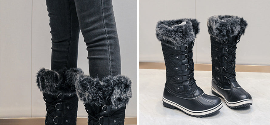 Women's High-top Flat Snow Boots