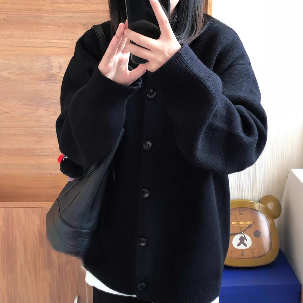Autumn And Winter High-grade Casual Sweater Coat