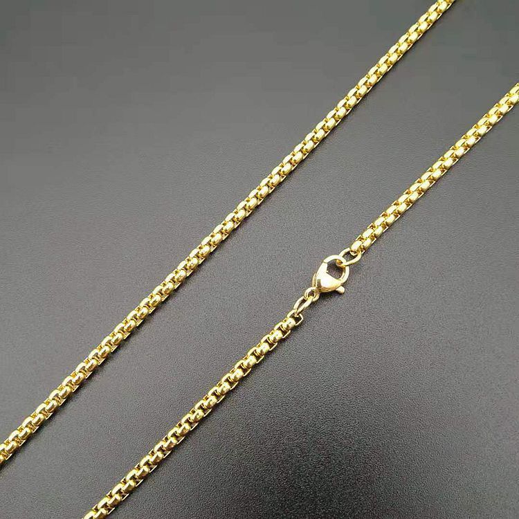 Titanium Steel Diamond 3A Zircon Fat Cross Pendant Necklace