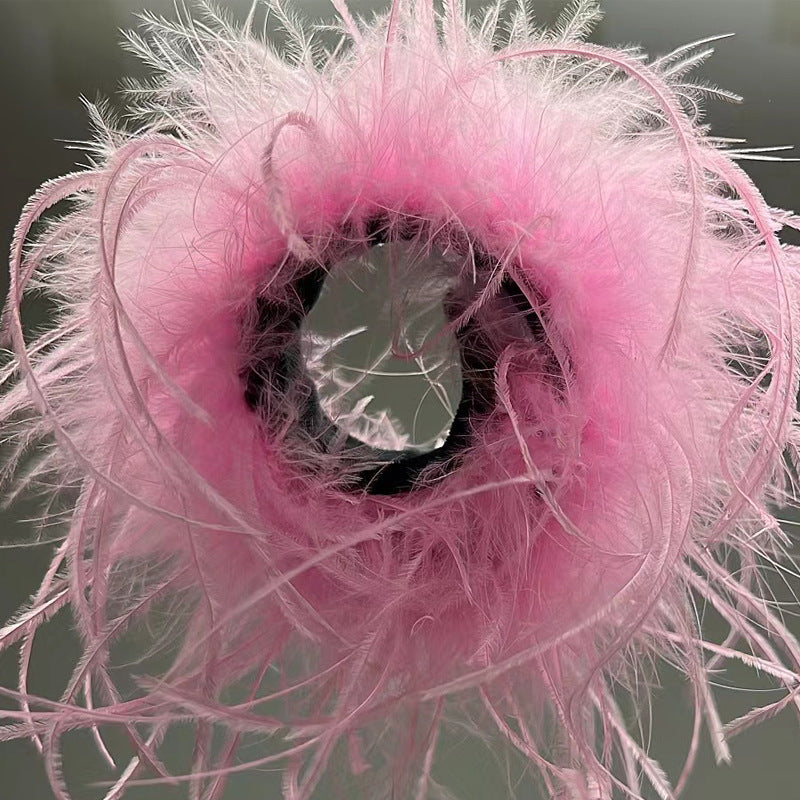 New Antique Snap Ring Bracelet Feather Wrist Band Jewelry Toy Headdress