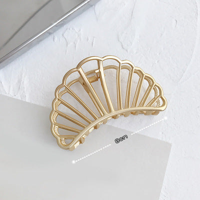 Matte metal horsetail clip
