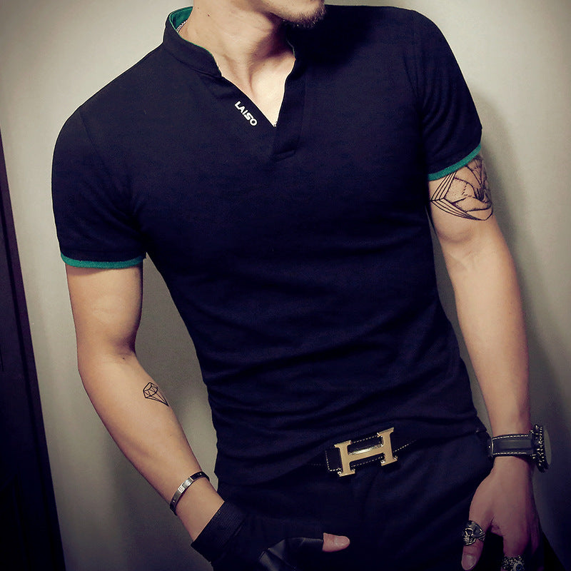 Oversized sporty muscle short-sleeved t-shirt
