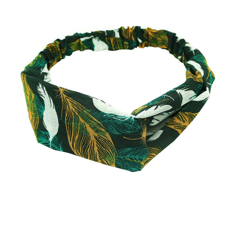 Elastic Cross Hairband Ladies Headband Hair Band Yoga Sports Headband