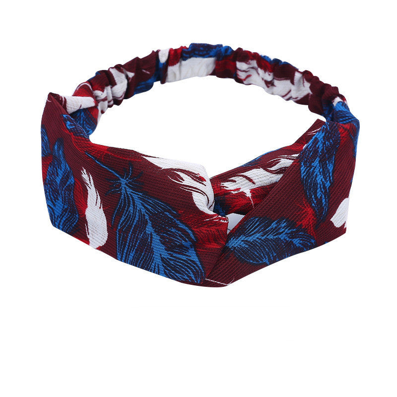 Elastic Cross Hairband Ladies Headband Hair Band Yoga Sports Headband