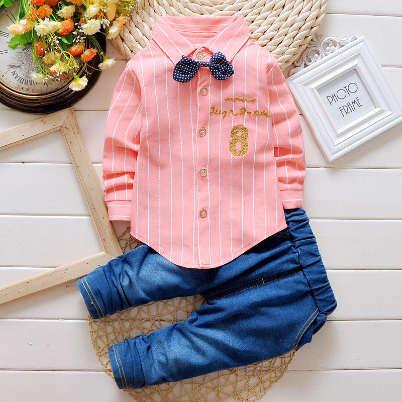 New boys and children's shirt and trousers set