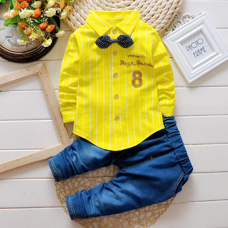 New boys and children's shirt and trousers set