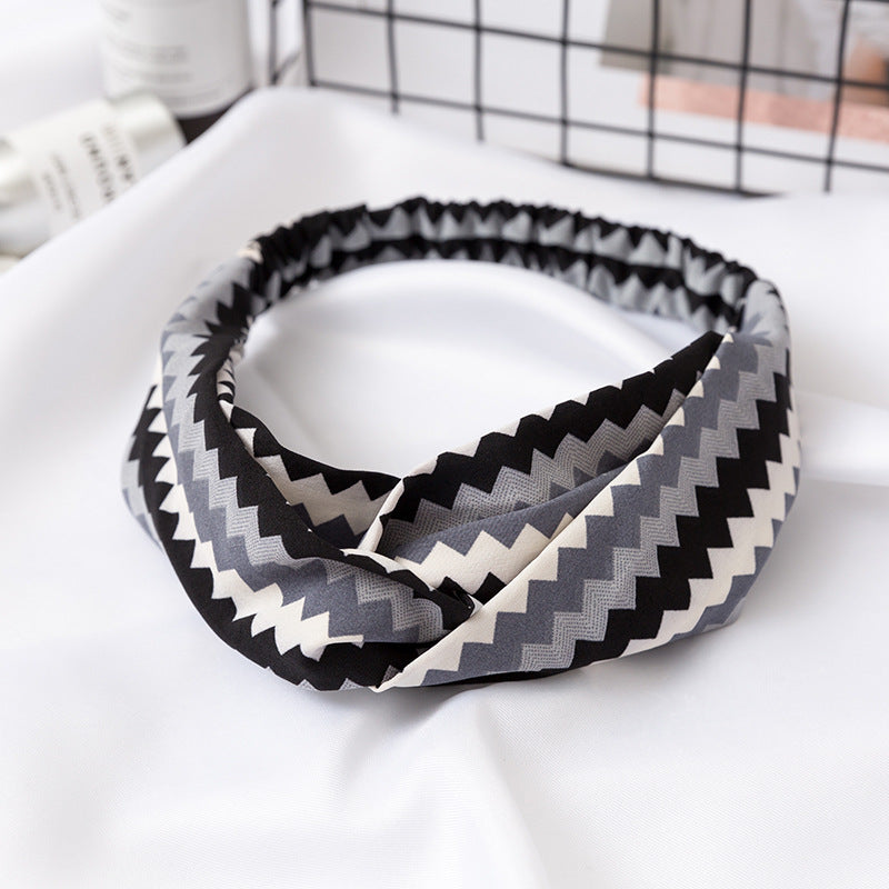 Elastic Cross Hairband Ladies Headband Hair Band Yoga Sports Headband