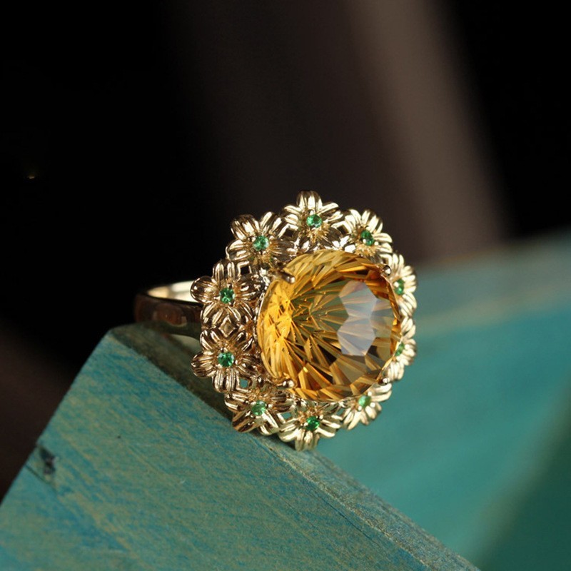 European And American New Palace Style Bright High-grade Open Ring