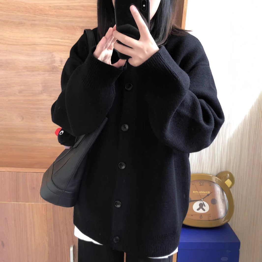 Autumn And Winter High-grade Casual Sweater Coat