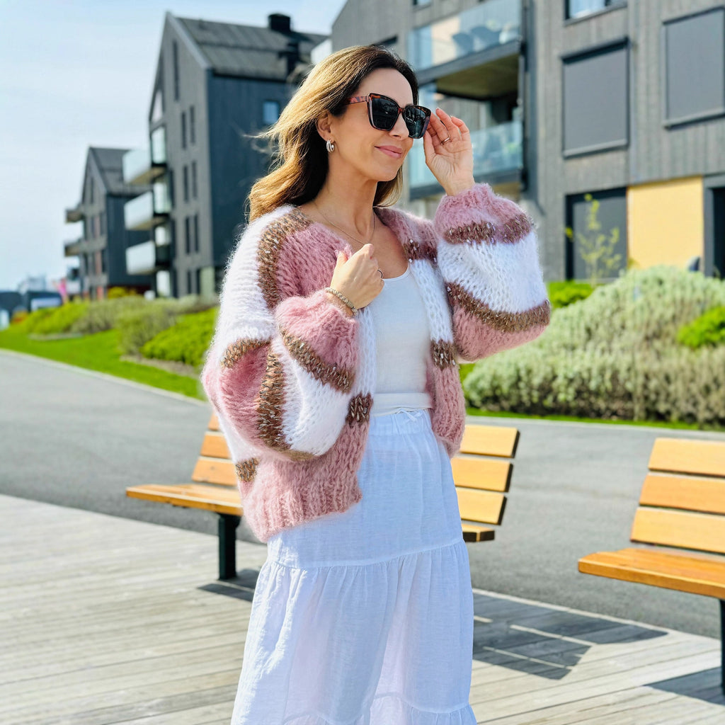 Cardigan Color Block Cardigan Women's Sweater