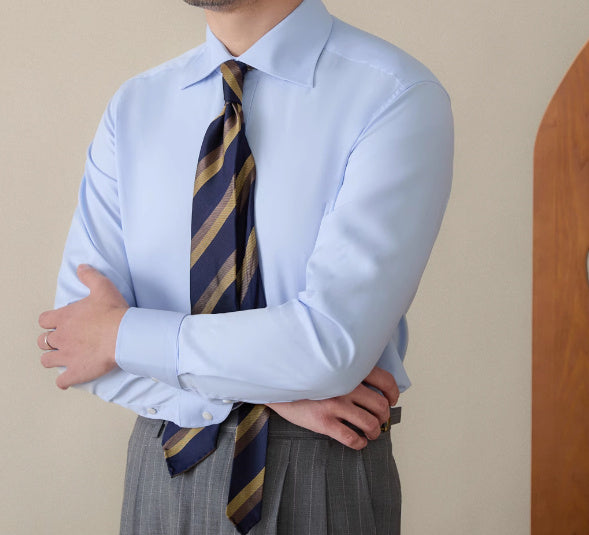 Italian Windsor Collar Tong Qin Ironing Free Long Sleeves Shirt
