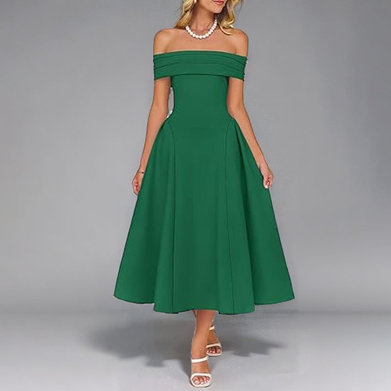 Strapless One Shoulder Dress For Women
