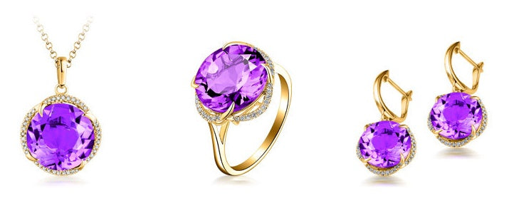 New European Beauty Fashion Simulation Citrine Earrings