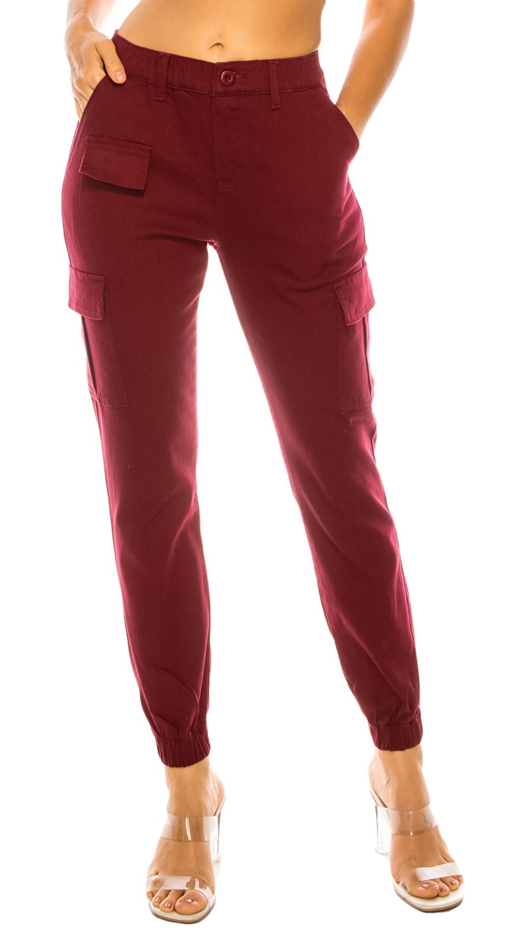 Women's Overalls Multi-pocket Design Elastic