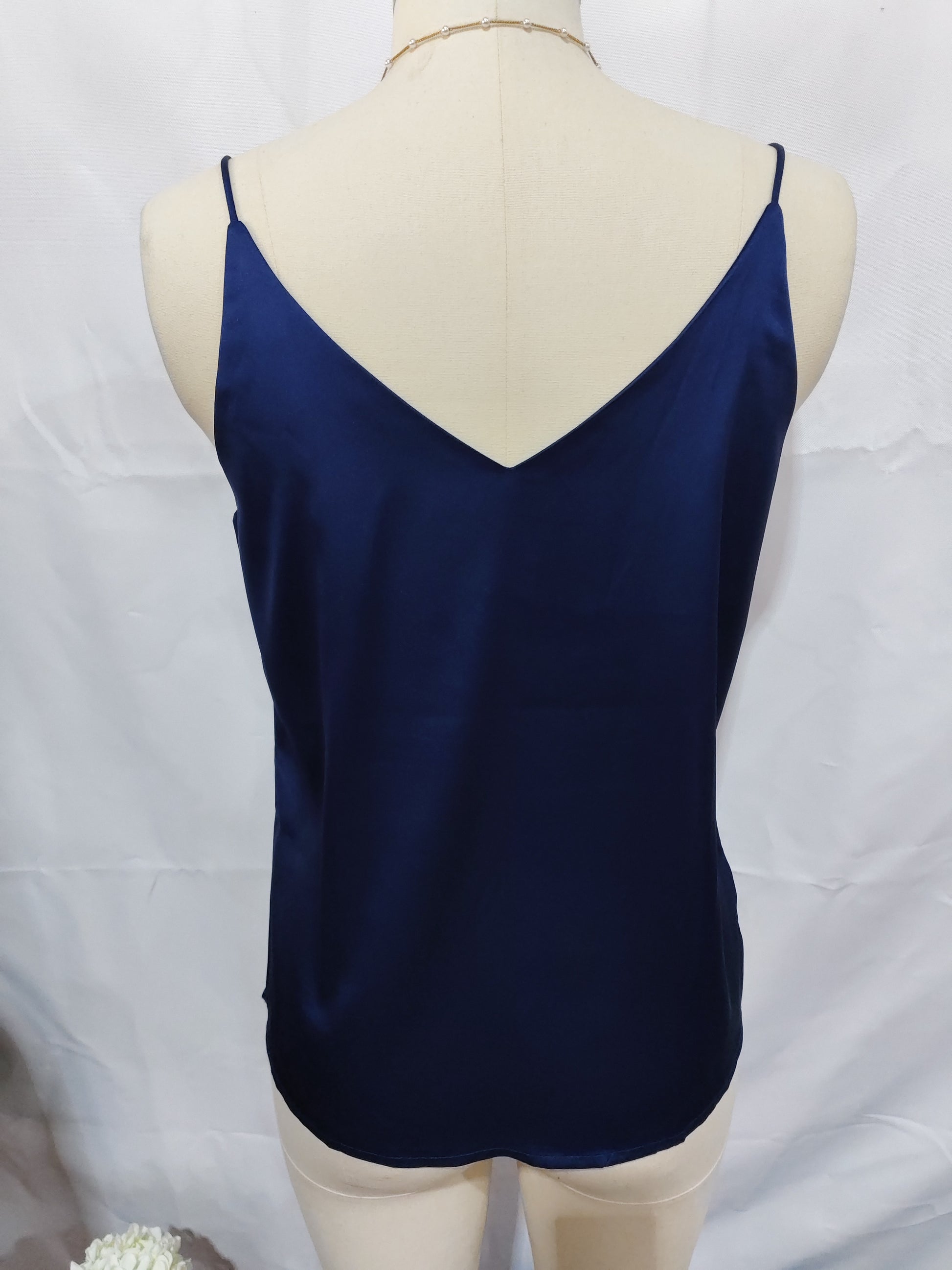 New Women's Silk Adjustable Spaghetti Strap Tank Top Loose