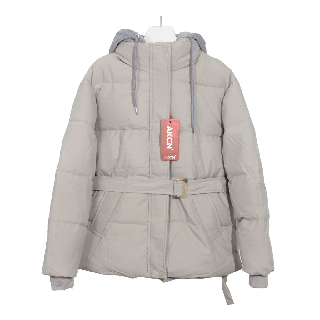 Elegant Hooded Cotton Jacket For Women