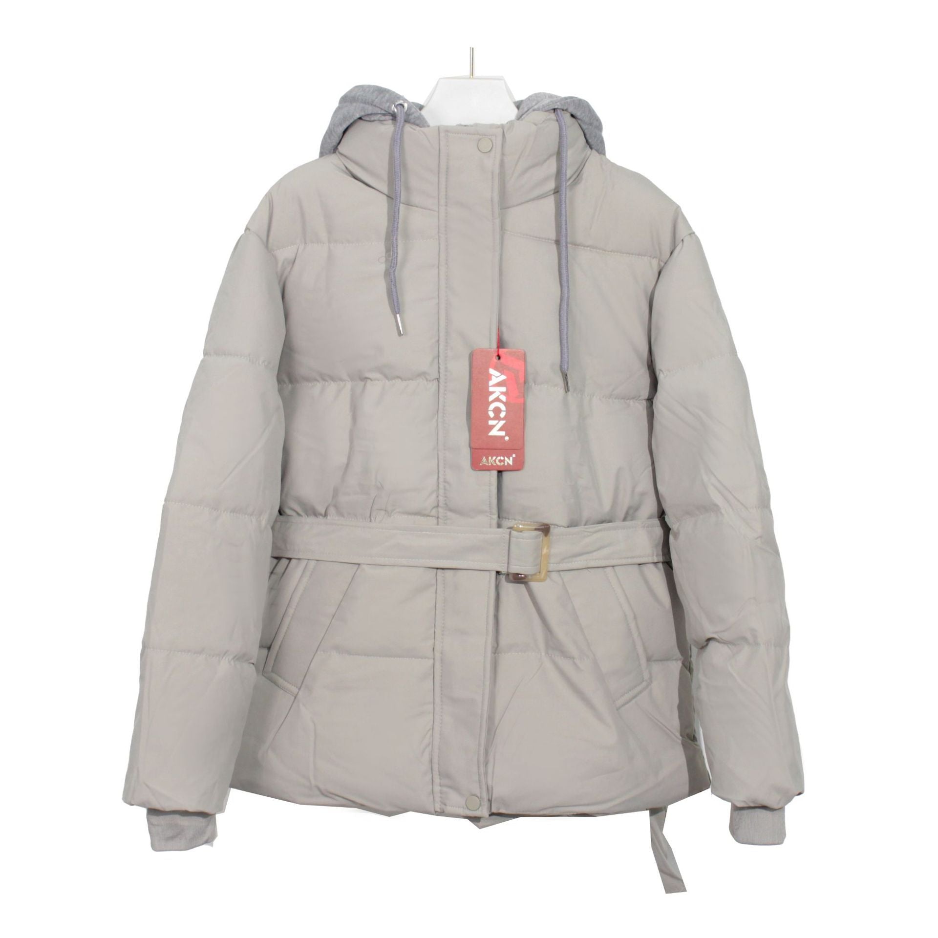 Elegant Hooded Cotton Jacket For Women