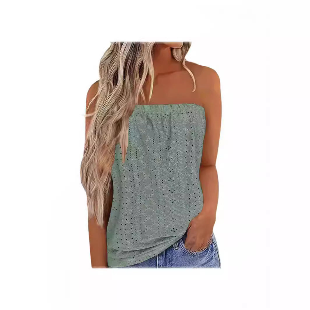 Women's Floral Multicolor Printing Elastic T-shirt Vest Top