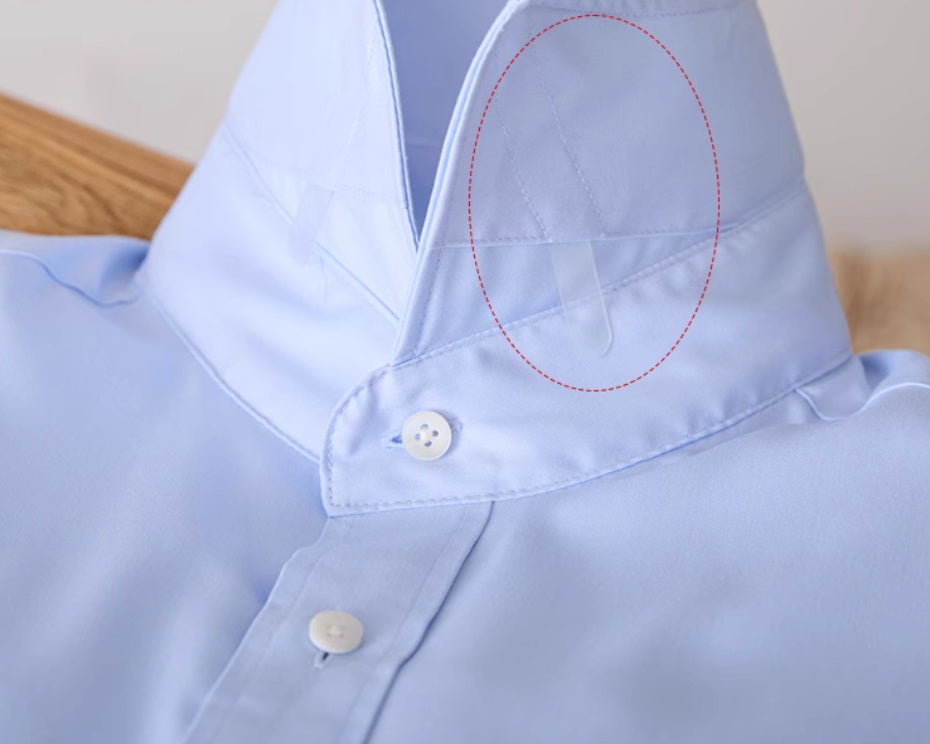 Italian Windsor Collar Tong Qin Ironing Free Long Sleeves Shirt