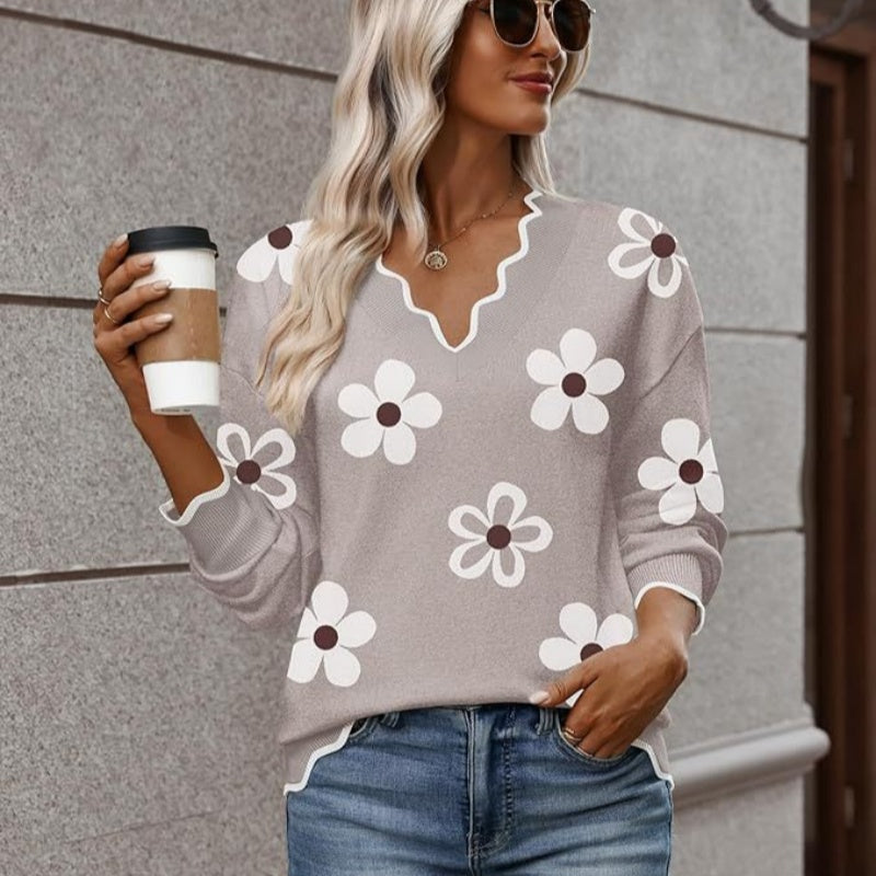 Lightweight Rib-knit Pullover Casual Top