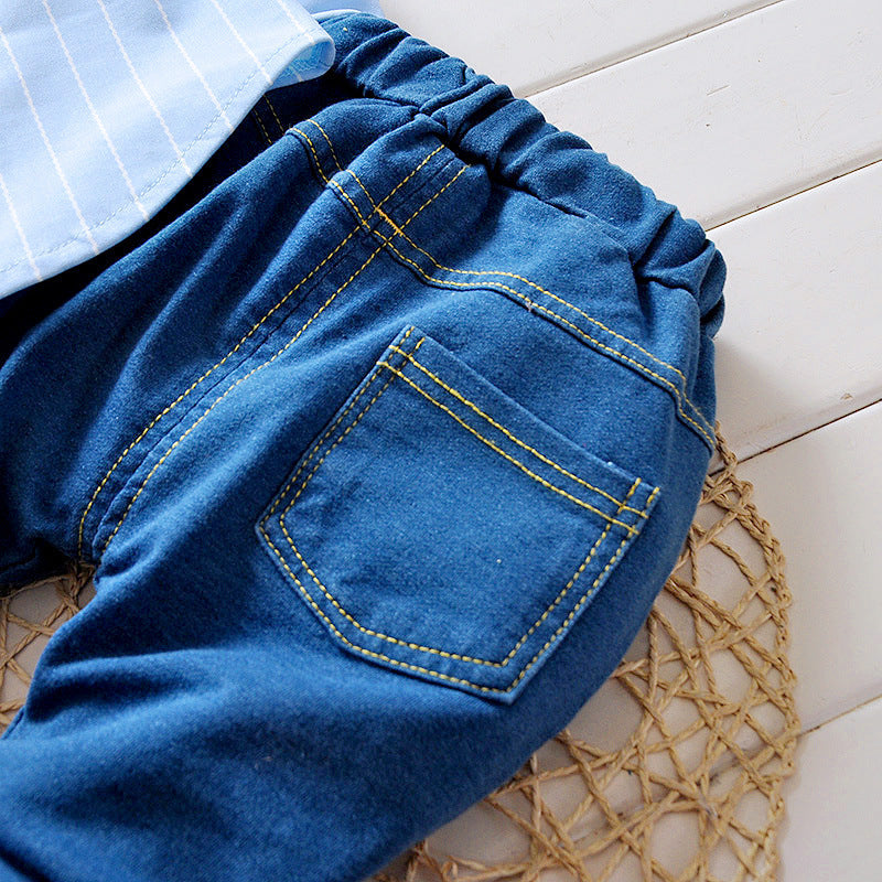 New boys and children's shirt and trousers set