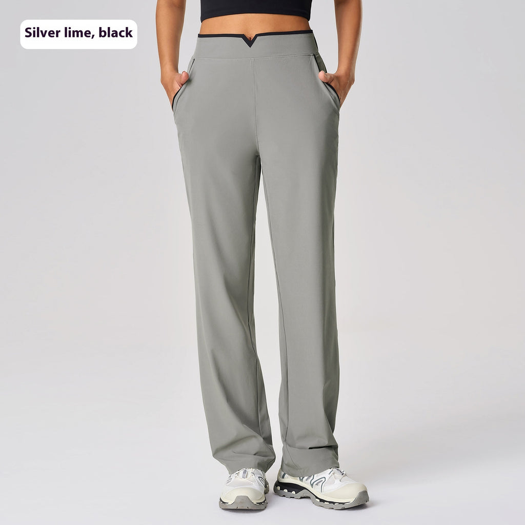 Casual Versatile Yoga High Waist Drooping Wide-leg Pants