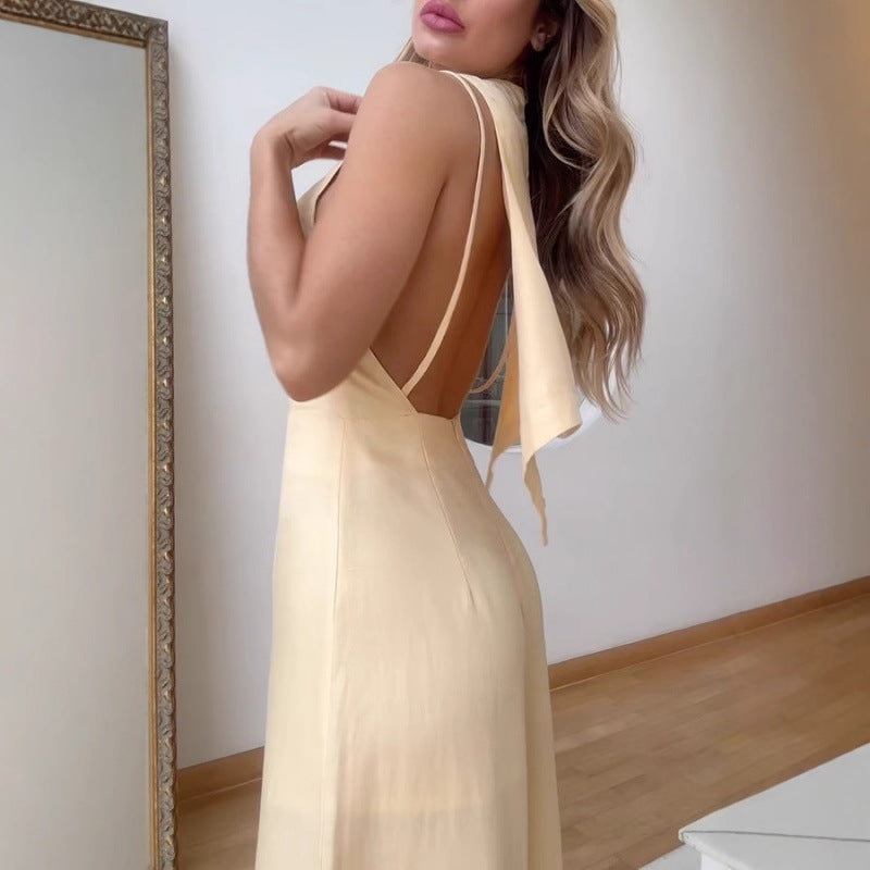 New Summer Solid Color Loose Trousers Jumpsuit For Women