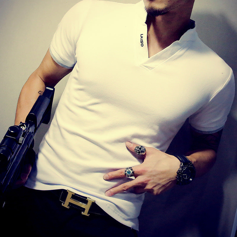 Oversized sporty muscle short-sleeved t-shirt