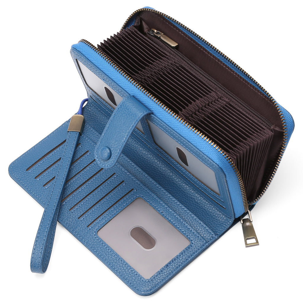 Expanding Card Holder Women's Long Wallet Passport Bag