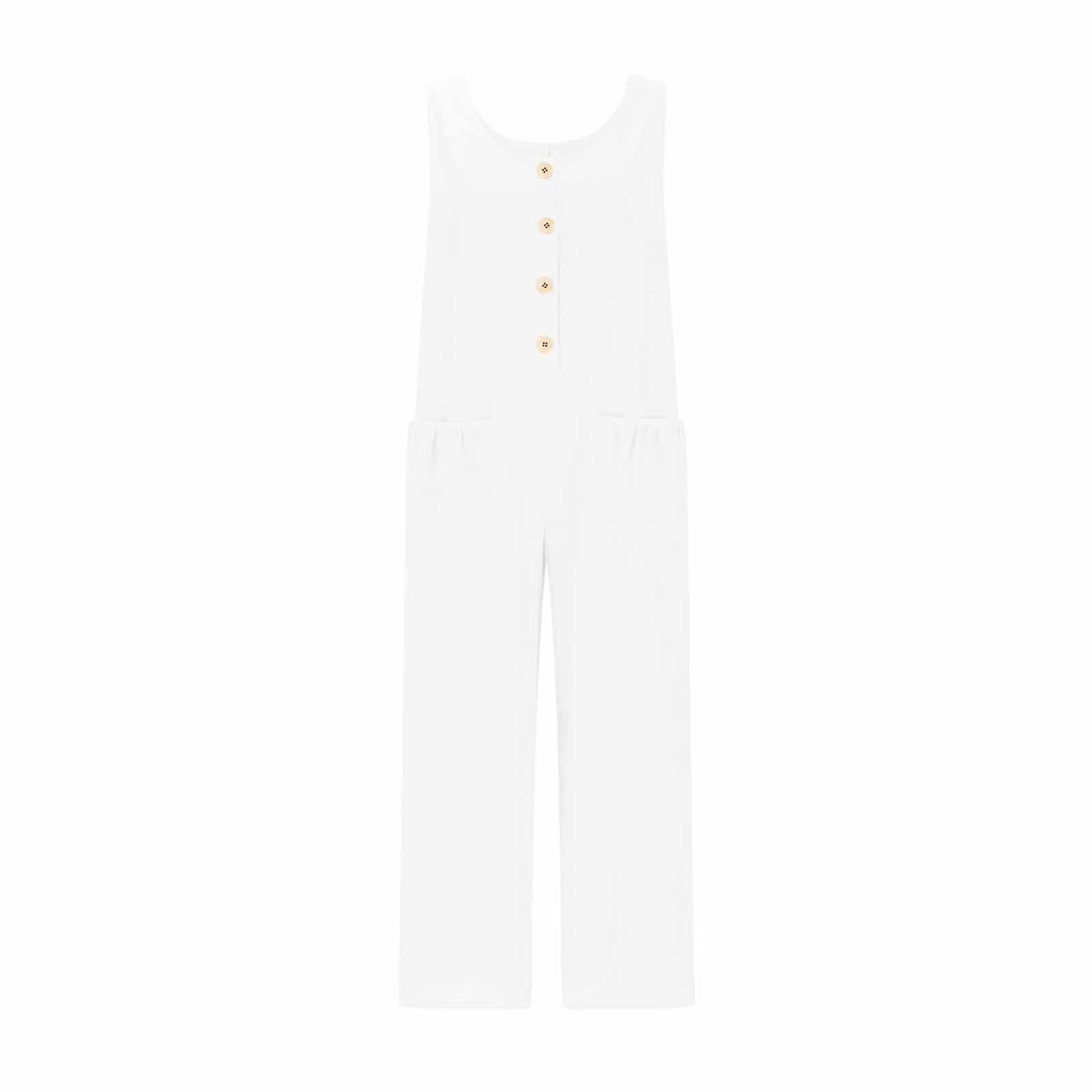 Women's Elegant Wide-Leg Jumpsuit - Button Front Formal & Casual Romper, Lightweight Wear