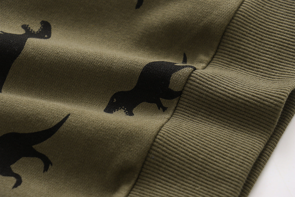 Children's Autumn Clothing Long Sleeve Boy Cartoon Cotton Crew Neck Sweater