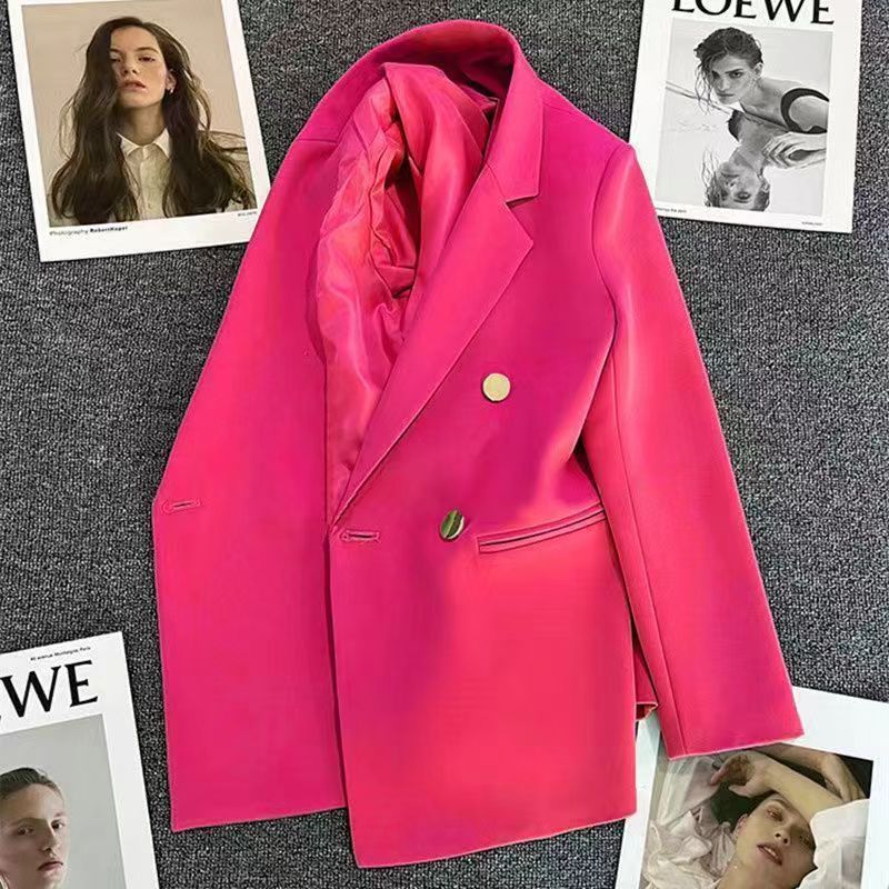 Women's Metal Buckle Suit Jacket