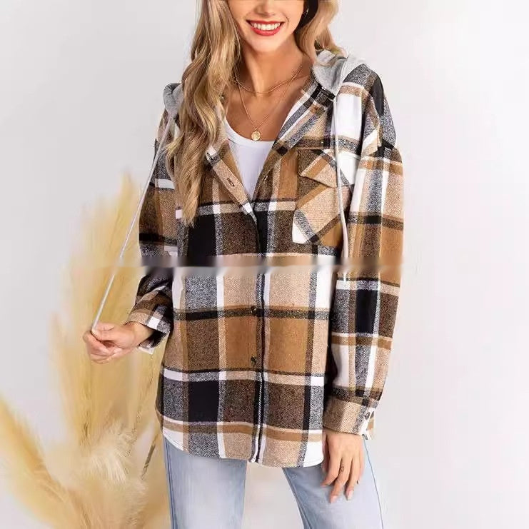 Amazon Large Checks Style Coat Plaid