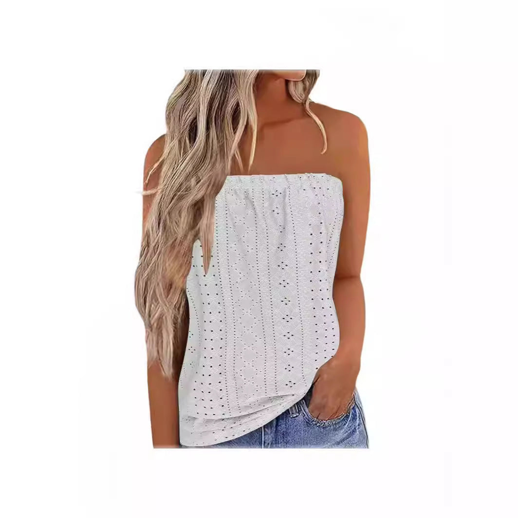 Women's Floral Multicolor Printing Elastic T-shirt Vest Top