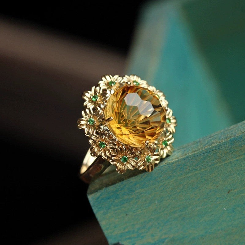 European And American New Palace Style Bright High-grade Open Ring