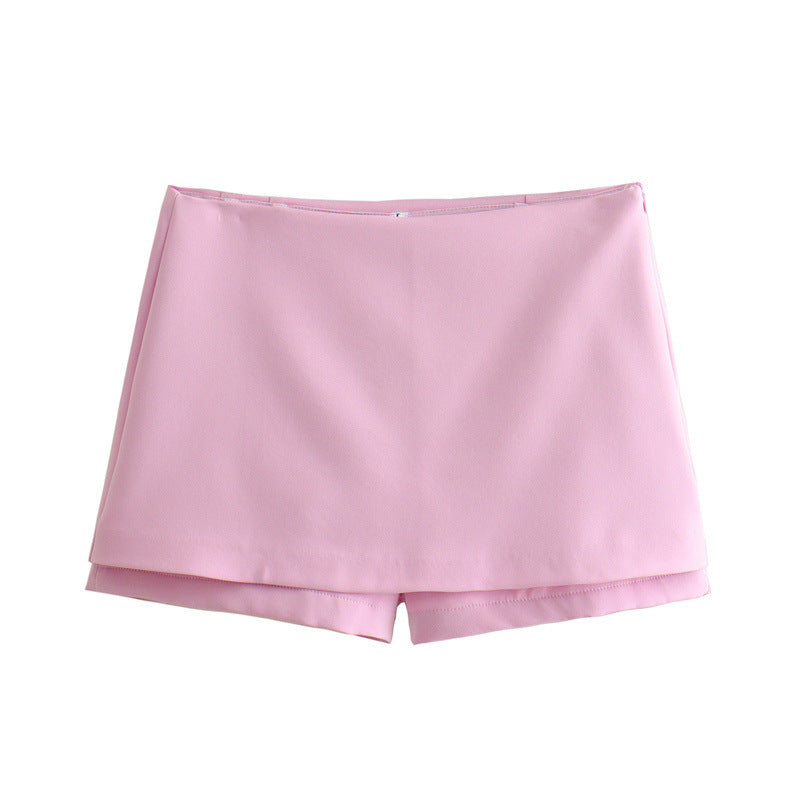Sweet And Spicy Style Backless Slim Fit Shirt Hanging Collar Top Low Waist Skirt Pants