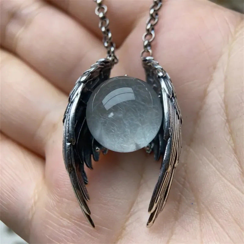 New Ghost Wings Crystal Vintage Necklace