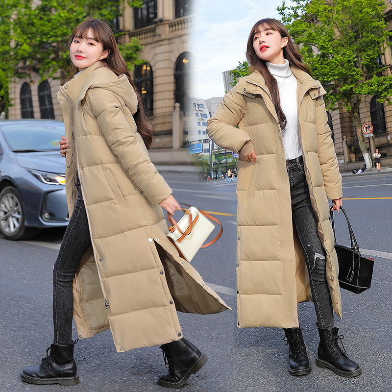 Winter Cotton Clothing Women's Extended Below The Knee